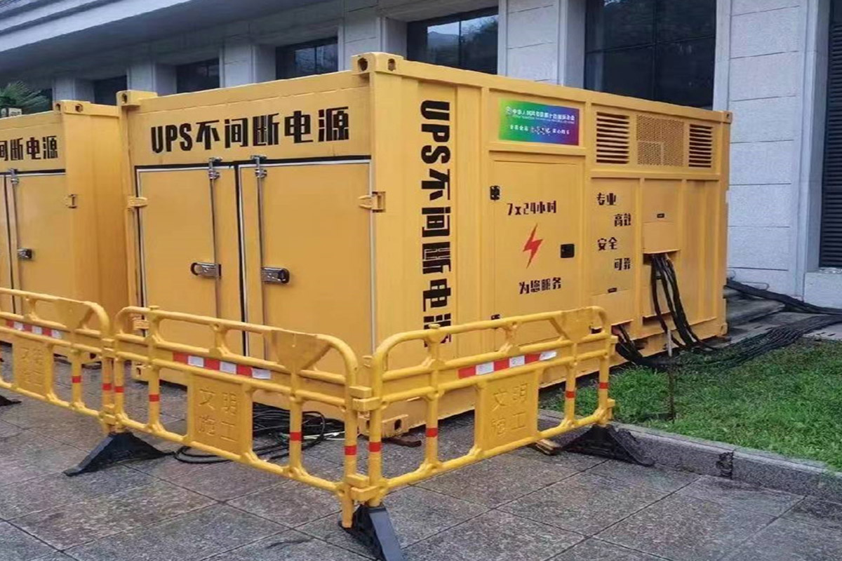 东阿发电机租赁施工现场
