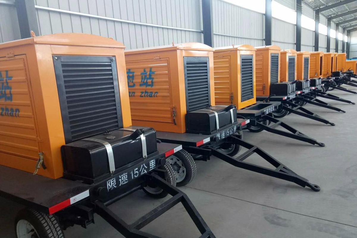 东阿发电机租赁施工现场